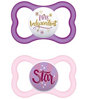 MAM AIR 16+ PINK SILICONE PACIFIER