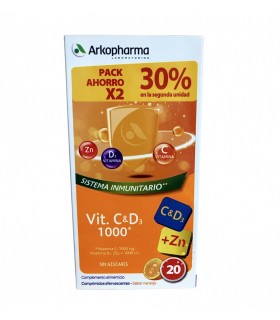 Arkovital Vit C&D3 1000 2X20 Comp