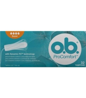 TAMPONS PROCOMFORT O.B. SUPER 32 TAMPONS