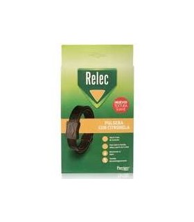 Relec Pulsera Con Citronela Color Negro