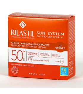 Rilastil Sun System 50+ Crema Compacta 10 G Color 03 Bronze