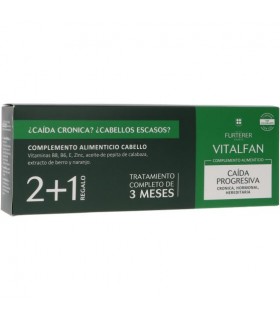 Rene Furterer Vitalfan Anticaida Progresiva 2+1 DE REGALO 90 Cápsulas