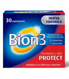 Bion3 Protect Vitamina D y Zinc 30 Comprimidos