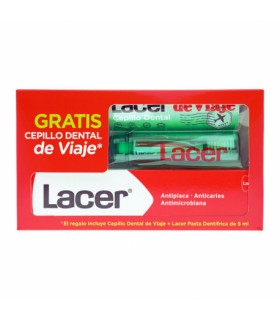 Lacer pasta dentifrica 125 ml + cepillo dental de viaje + pasta 5 ml gratis | Farmacia Berdaguer