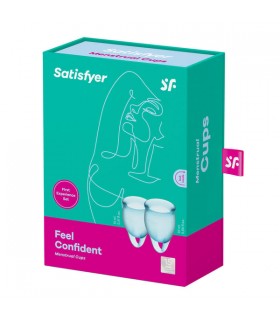 Satisfyer Feel Confident 1 Copa Vaginal 15 Ml + 1 Copa Vaginal 20 Ml