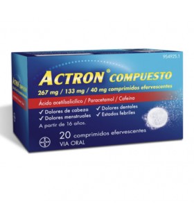 Actron Compuesto 20 Comprimidos Efervescentes