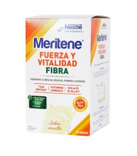 MERITENE FIBER VANILLA 14 ENVELOPES