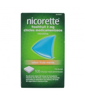 NICORETTE FRESHFRUIT 2 MG 105 GUM