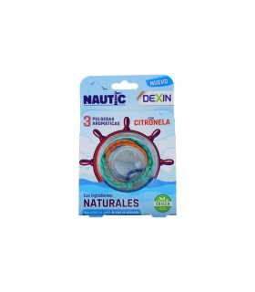 DEXIN NAUTIC 3 PULSERAS AROMATICAS CON CITRONELA RESISTENTE AL AGUA