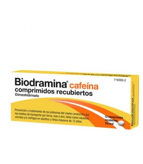 Biodramina Cafeína 12 Comprimidos