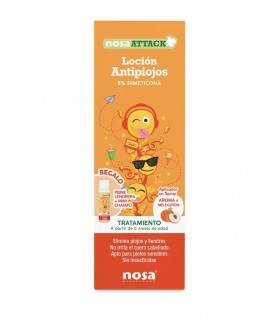 Nosa Attack Locion 5% Dimethi korean Antipiojos 100 Ml Aroma Peach + Gift Backpack