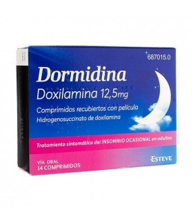 DORMIDINA 12.5 MG 14 COMPRIMIDOS RECUBIERTOS