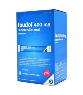 IBUDOL 400 MG 20 ENVELOPES ORAL SUSPENSION