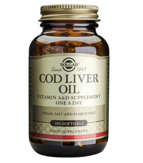 Solgar Norwegian Cod Liver Oil 100 Capsules