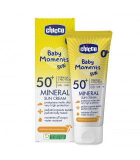 CHICCO BABY MOMENTS SUN CREMA MINERAL SPF 50+ 75 ML 0M+