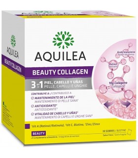 Aquilea Beauty Collagen 3 en 1 Piel, Cabello y Uñas 30 Sobres