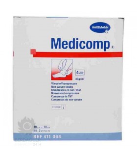 Medicomp Sterile Aposito 10 Cm X 10 Cm 25 Units