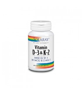 Solaray D3 & K2 60 Capsules