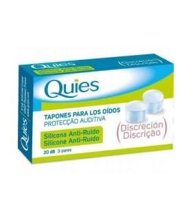 TAPONES QUIES OIDOS SILICONA ANTIRUIDO 6U