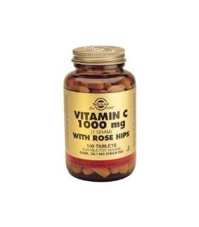 Solgar Vitamin C 1000 Mg With Rose Hips 100 Tablets