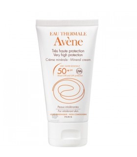 Avene Crema Spf 50+ Muy Alta Proteccion Pantalla Fisica 100 Ml