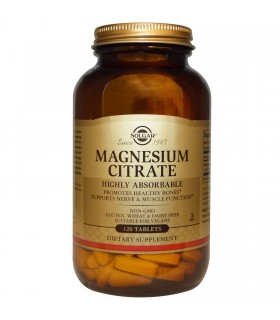 Solgar Magnesum Citrate 120 Capsules