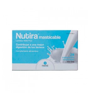 NUTIRA LACTASE 4500 FCC 28 CHEWABLE TABLETS