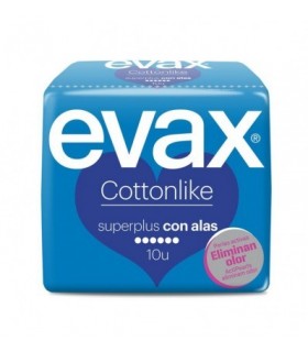 Evax Cottonlike Super Plus Wings10 Unds Compresses