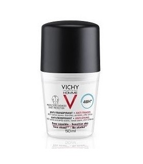 Vichy Homme Antitranspirante Antimanchas Hombre Roll On 50 ML