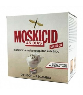 MOSKICID MATAMOSQUITOS DIFUSOR + RECAMBIO 45 DIAS