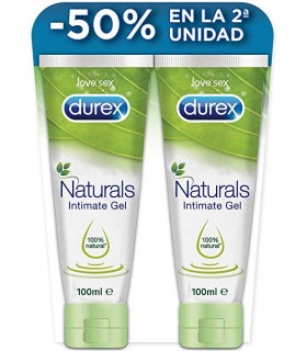 Durex Naturals Gel Intimate 100% Natural 100 Ml + 100 Ml 50% 2nd Unit