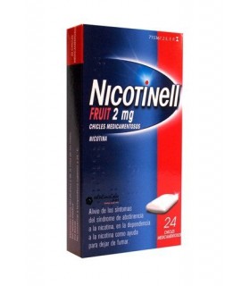 NICOTINELL FRUIT 2 MG 24 DRUG CHEWING GUM