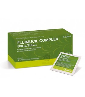 Fluimucil Complex 500/200 Mg 12 Comprimidos Efervescentes