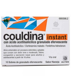 Couldina Instant 10 Sobres Efervescentes