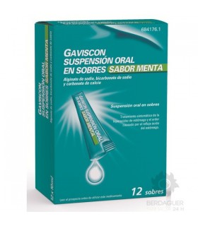 GAVISCON 12 ENVELOPES ORAL SUSPENSION MINT 10 ML