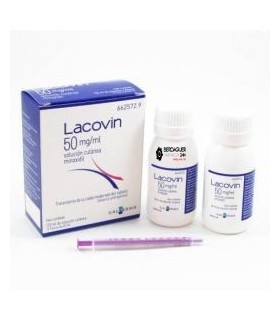 LACOVIN 50 MG/ML SKIN SOLUTION 2 BOTTLES 60 ML