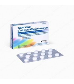 REACTINE CETIRIZINA/PSEUDOEFEDRINA 5/120 MG 14 C