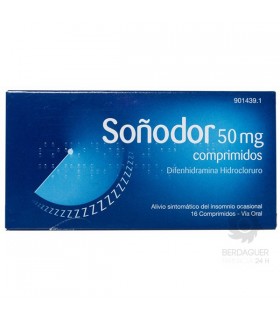 SOÑODOR 50 MG 16 COMPRIMIDOS