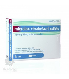 MICRALAX EMULSION RECTAL 4 MICROENEMAS 5 ML