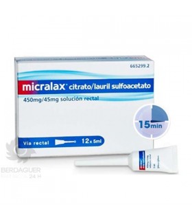 Micralax Emulsion Rectal 12 Microenemas 5 Ml