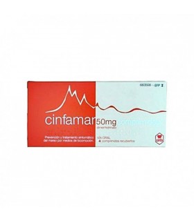 CINFAMAR 50 MG 4 COATED TABLETS