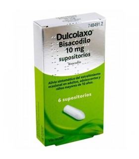 Dulcolaxo Bisacodilo 10 mg 6 supositorios