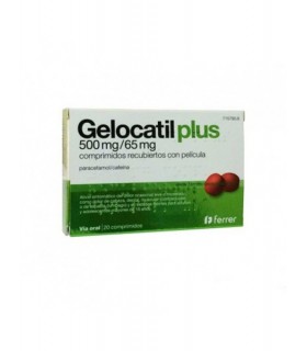 GELOCATIL PLUS 500/65 MG 20 COMP ACETAMINOPHEN