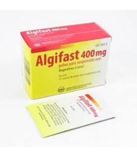 ALGIFAST 400 MG 12 POWDER ENVELOPES