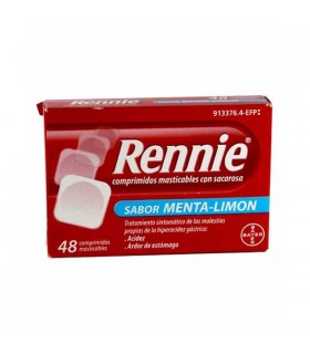 Rennie Menta Limón 48 Comprimidos Masticables