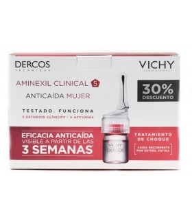 Vichy Dercos Aminexil Clinical 5 Anticaída Mujer 21 Monod 6 ML