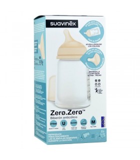 Suavinex Biberón Anticólico T Silicona Medium Flow 270 ML 0+