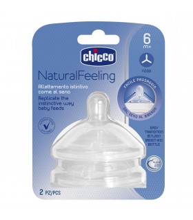 Chicco Tetina Natural Feeling Silicona 6M+