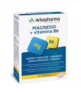 Arkopharma Magnesio + Vitamina B6 30 Capsulas