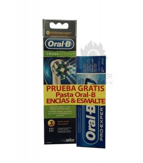 Recambio Oral-B Crossaction + Pasta Oral-B Encias & Esmalte Gratis